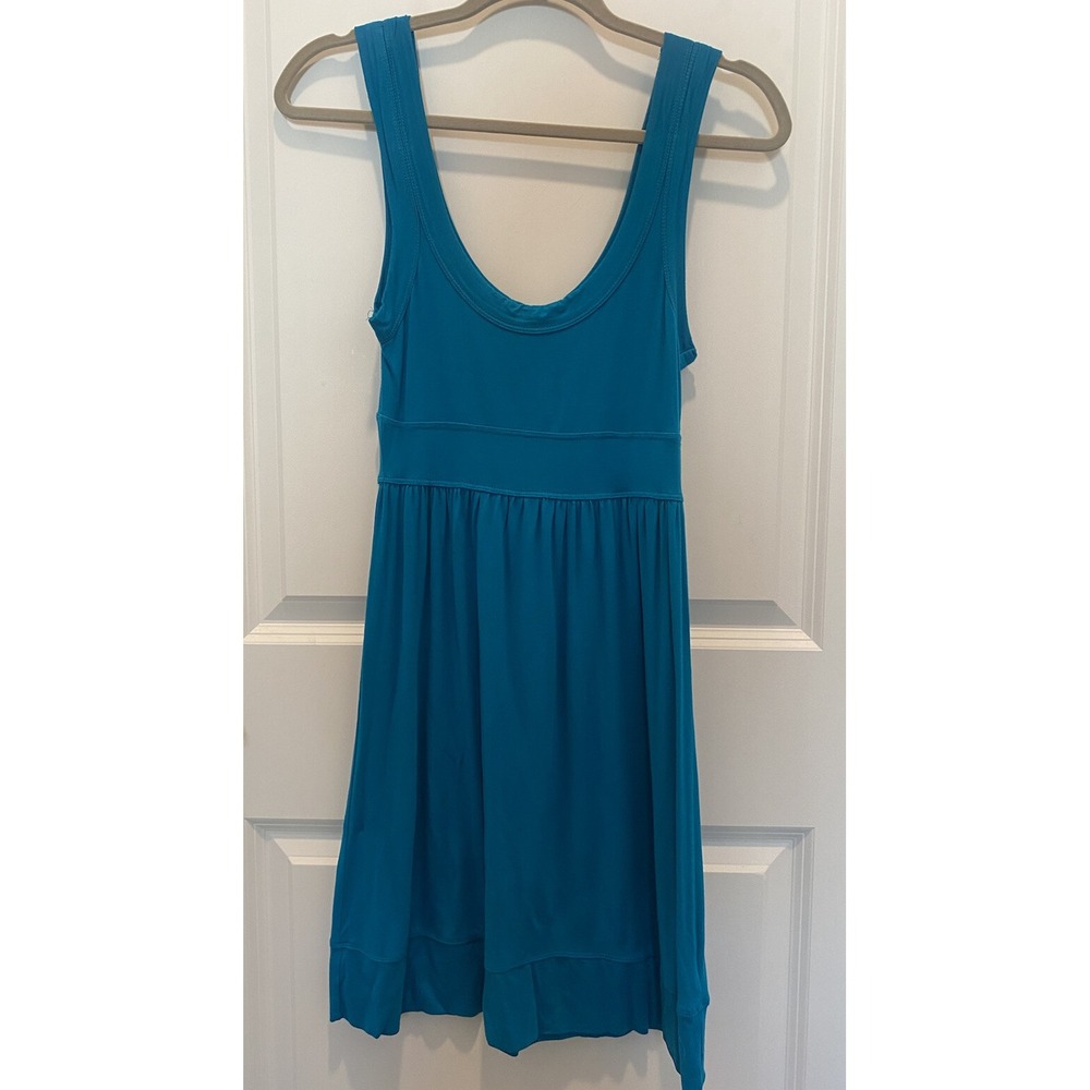XXI A Line Fit & Flare Tank Style Dress Turquoise Blue Small S